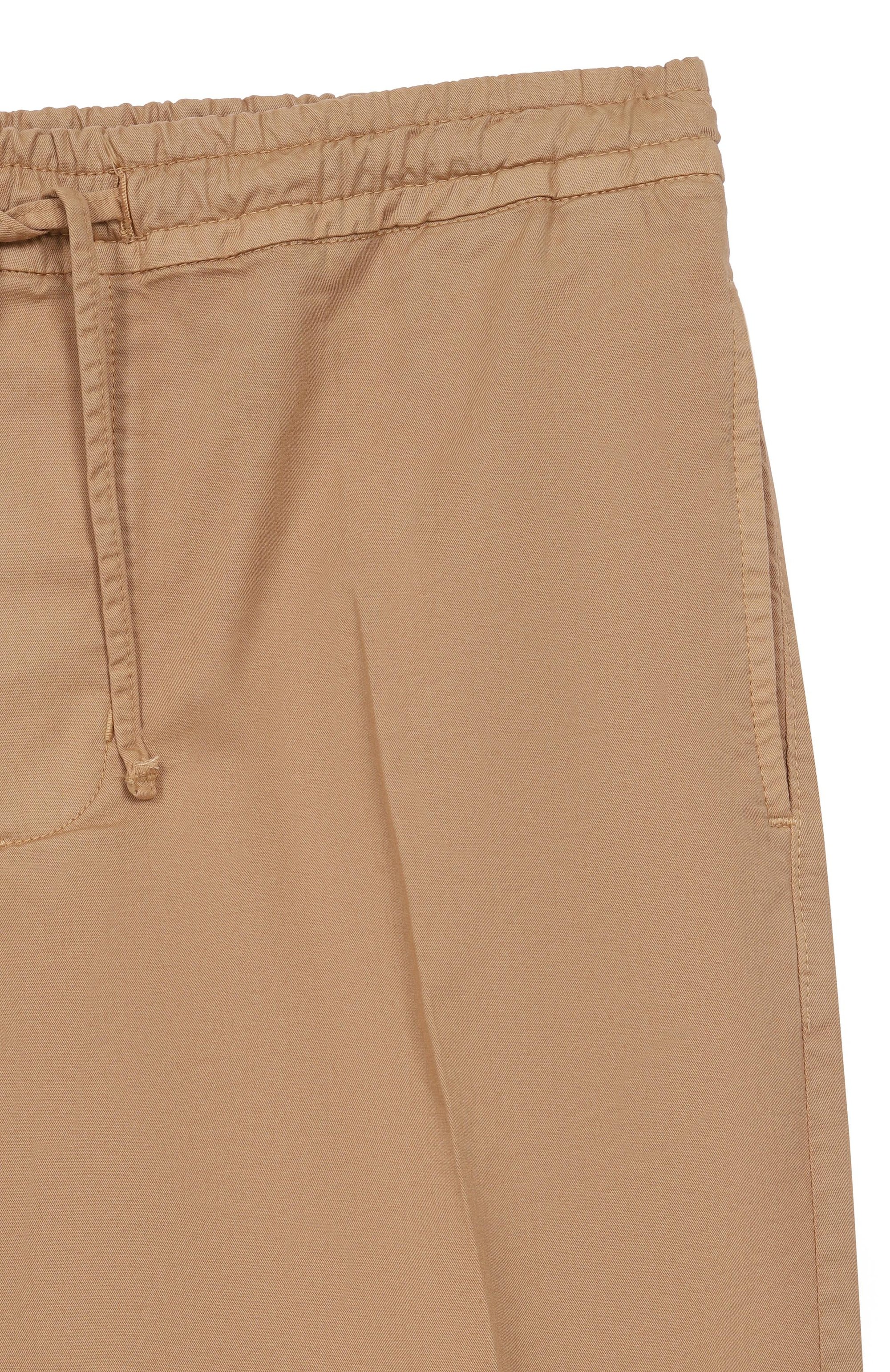 Хлопковые брюки PAOLO PECORA MILANO бежевого цвета по цене 13250 руб., арт. PP4384, фото 3 Хлопковые брюки PAOLO PECORA MILANO, арт. PP4384, фото 3