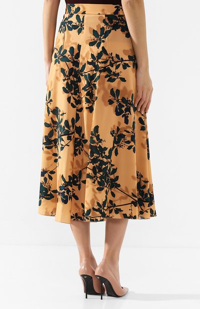 Юбка из вискозы DRIES VAN NOTEN оранжевого цвета по цене 56250 руб., арт. 192-10871-8412, фото 4 Юбка из вискозы DRIES VAN NOTEN, арт. 192-10871-8412, фото 4