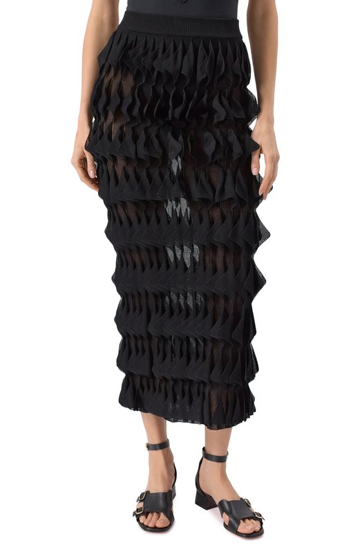Юбка из вискозы Missoni DS25SH1F/BK01BJ Чёрный  DS25SH1F/BK01BJ Фото 3