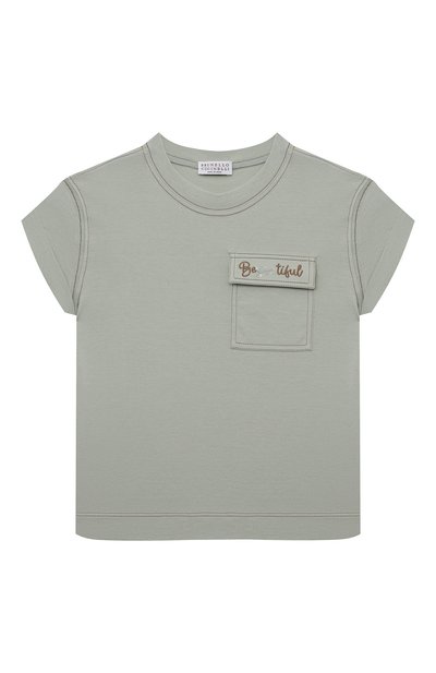 Хлопковая футболка BRUNELLO CUCINELLI, арт. B0A45T278A