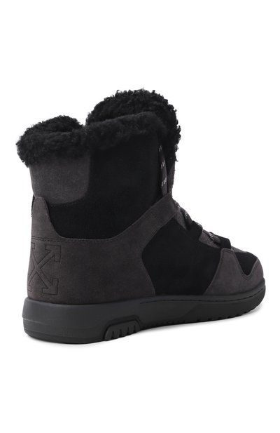 Комбинированные ботинки OFF-WHITE, арт. 0WIY001F25LEA0011011, фото 5