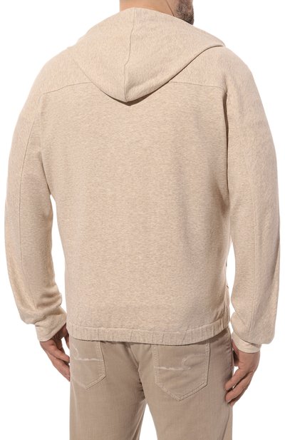 Хлопковая толстовка CORTIGIANI бежевого цвета по цене 118500 руб., арт. 5146010000, фото 4 Хлопковая толстовка CORTIGIANI, арт. 5146010000, фото 4