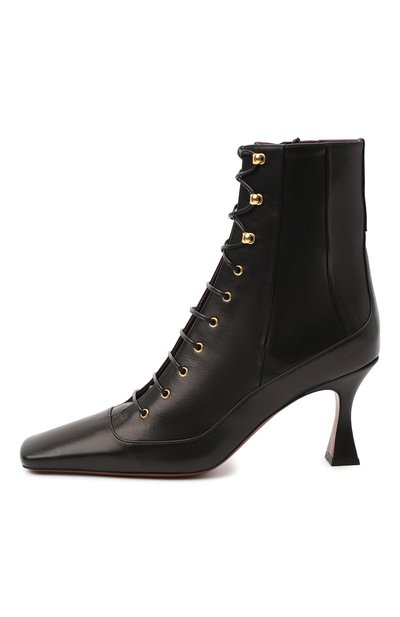 Кожаные ботильоны lace up duck MANU ATELIER, арт. 2019143, фото 3