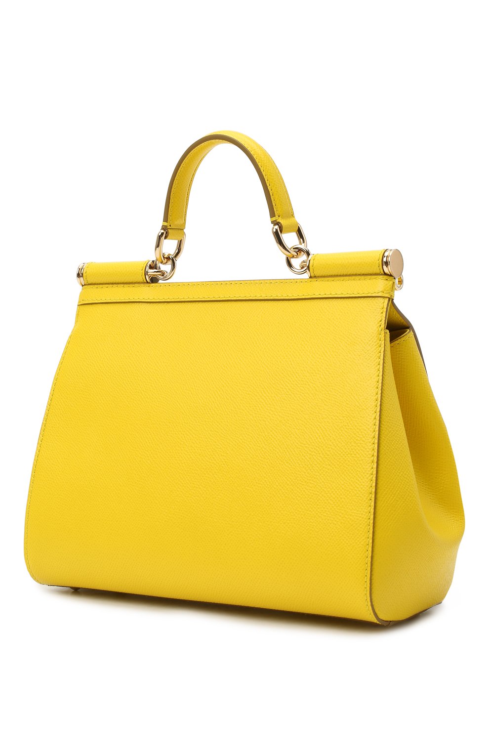 Сумка sicily medium DOLCE & GABBANA желтого цвета по цене 229000 руб., арт. BB6002/A1001, фото 3 Сумка sicily medium DOLCE & GABBANA, арт. BB6002/A1001, фото 3