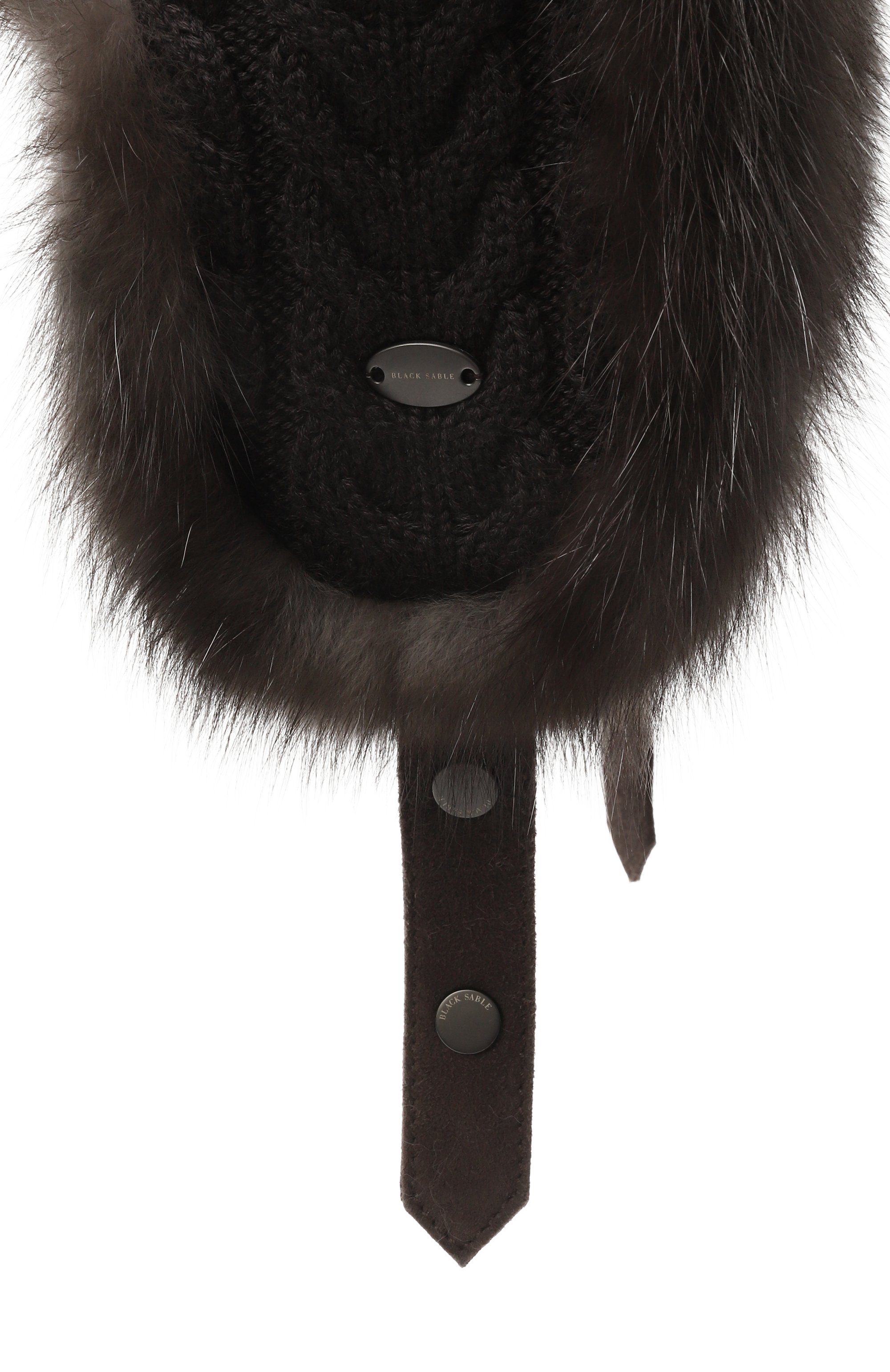 Утепленная шапка-ушанка с отделкой из соболя BLACK SABLE, арт. BS-24005EB, фото 3