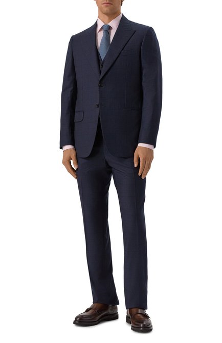 Мужской шерстяной костюм-тройка KITON, арт. UAGL862K02T01