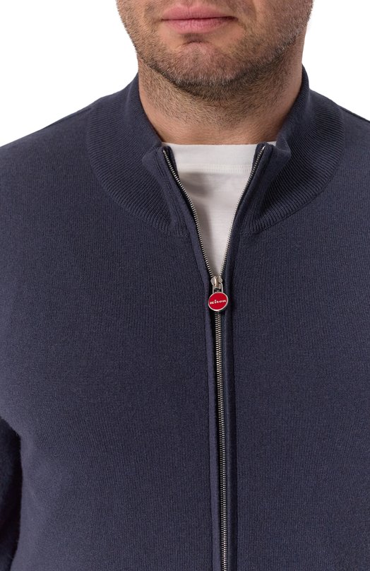 Кашемировый кардиган Kiton UMK1509K326 Синий  UMK1509K326 Фото 5