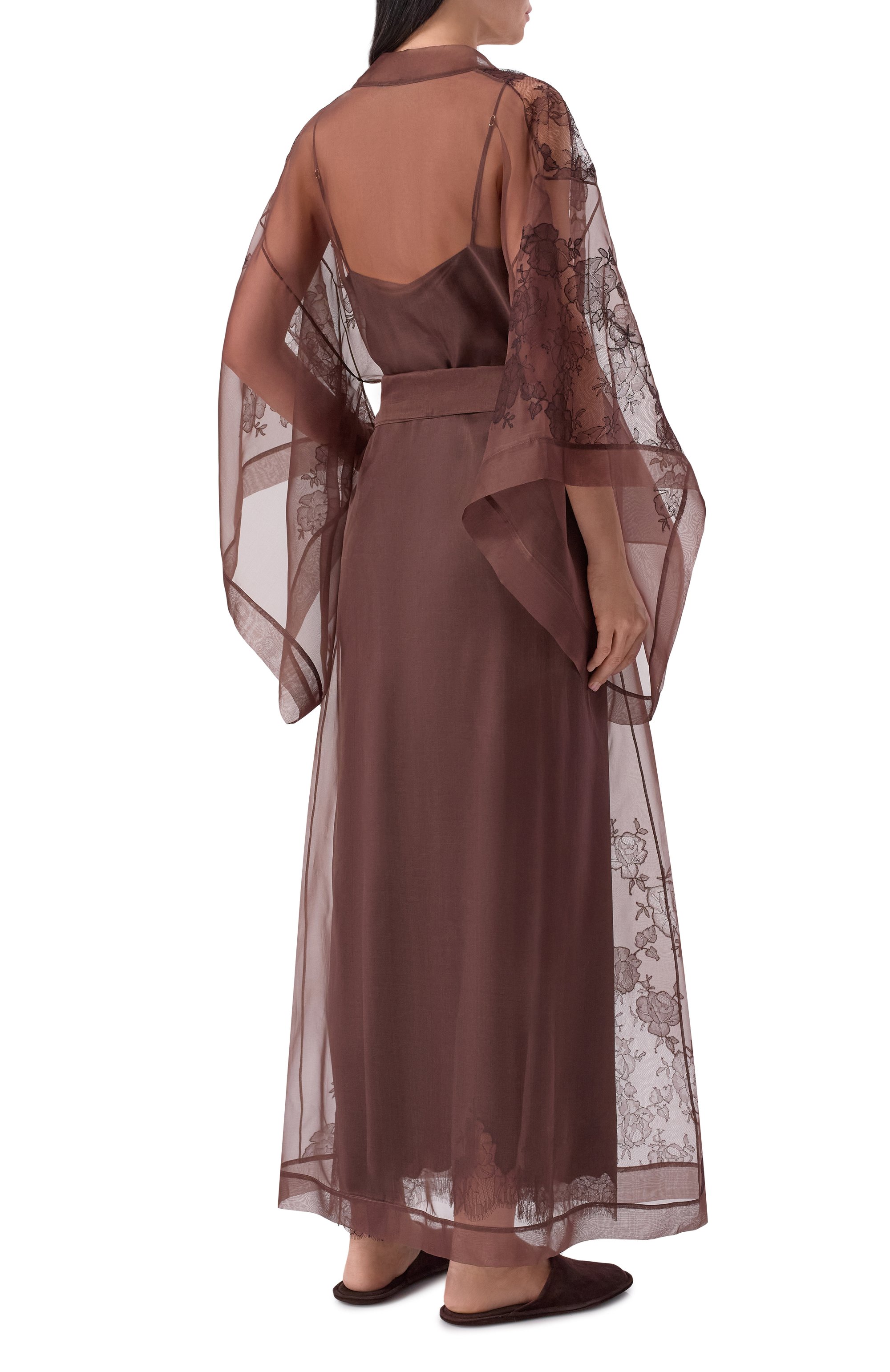 Шелковый халат CARINE GILSON, арт. AL0108CO, фото 3