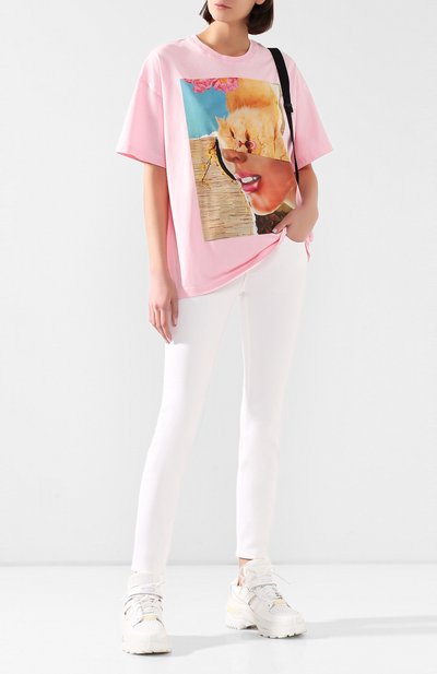Хлопковая футболка VERSACE JEANS COUTURE, арт. B2HVA7L2-VDP630 LA FIT KITTY/30295, фото 2