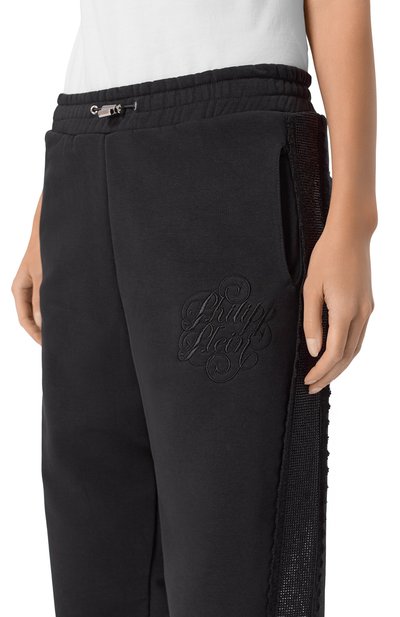 Хлопковые джоггеры PHILIPP PLEIN, арт. SAFC WJT2202 PTE003N, фото 5