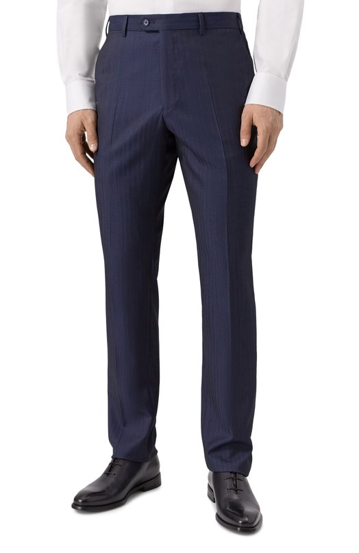 Шерстяные брюки Emporio Armani EM000032/TE13607 Синий  EM000032/TE13607 Фото 3