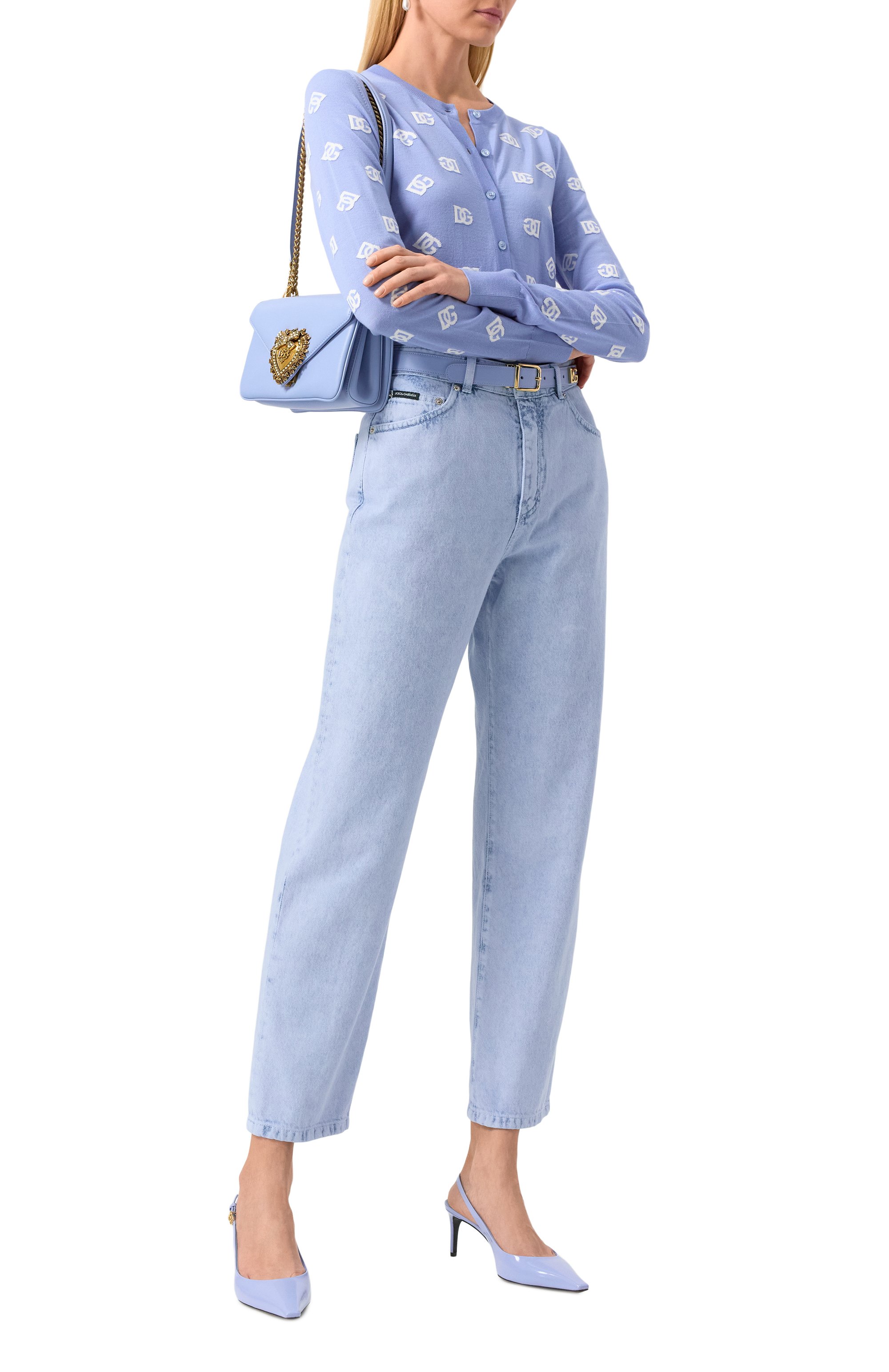 Кардиган из шерсти и шелка DOLCE & GABBANA, арт. FXV47T/JFMGS, фото 2