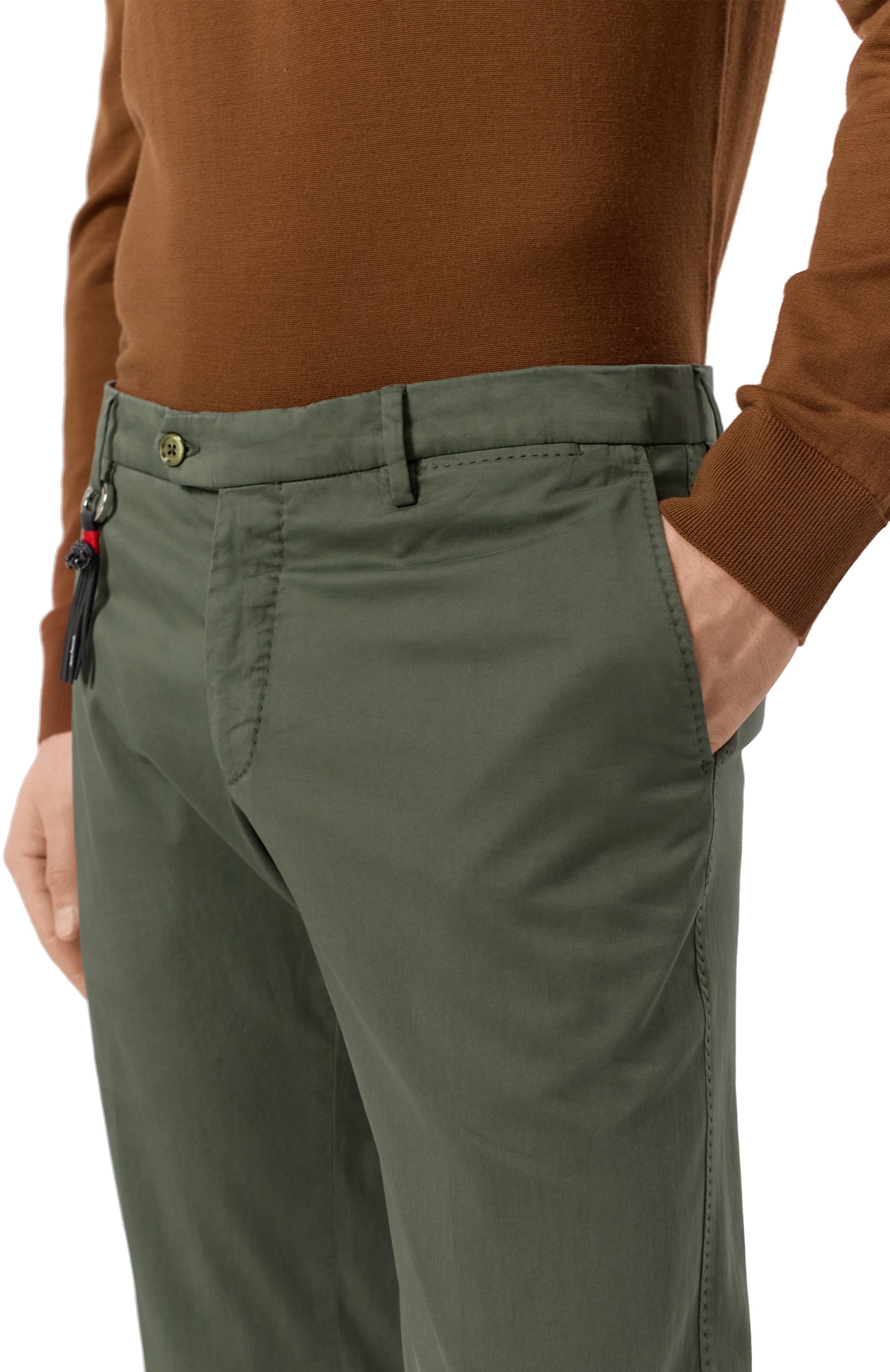 Брюки из хлопка и шелка MARCO PESCAROLO, арт. SLIM80/5100, фото 5