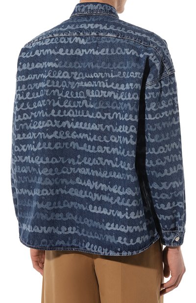 Джинсовая рубашка MARNI синего цвета по цене 92350 руб., арт. CUJU0061A0/USCU90, фото 4 Джинсовая рубашка MARNI, арт. CUJU0061A0/USCU90, фото 4