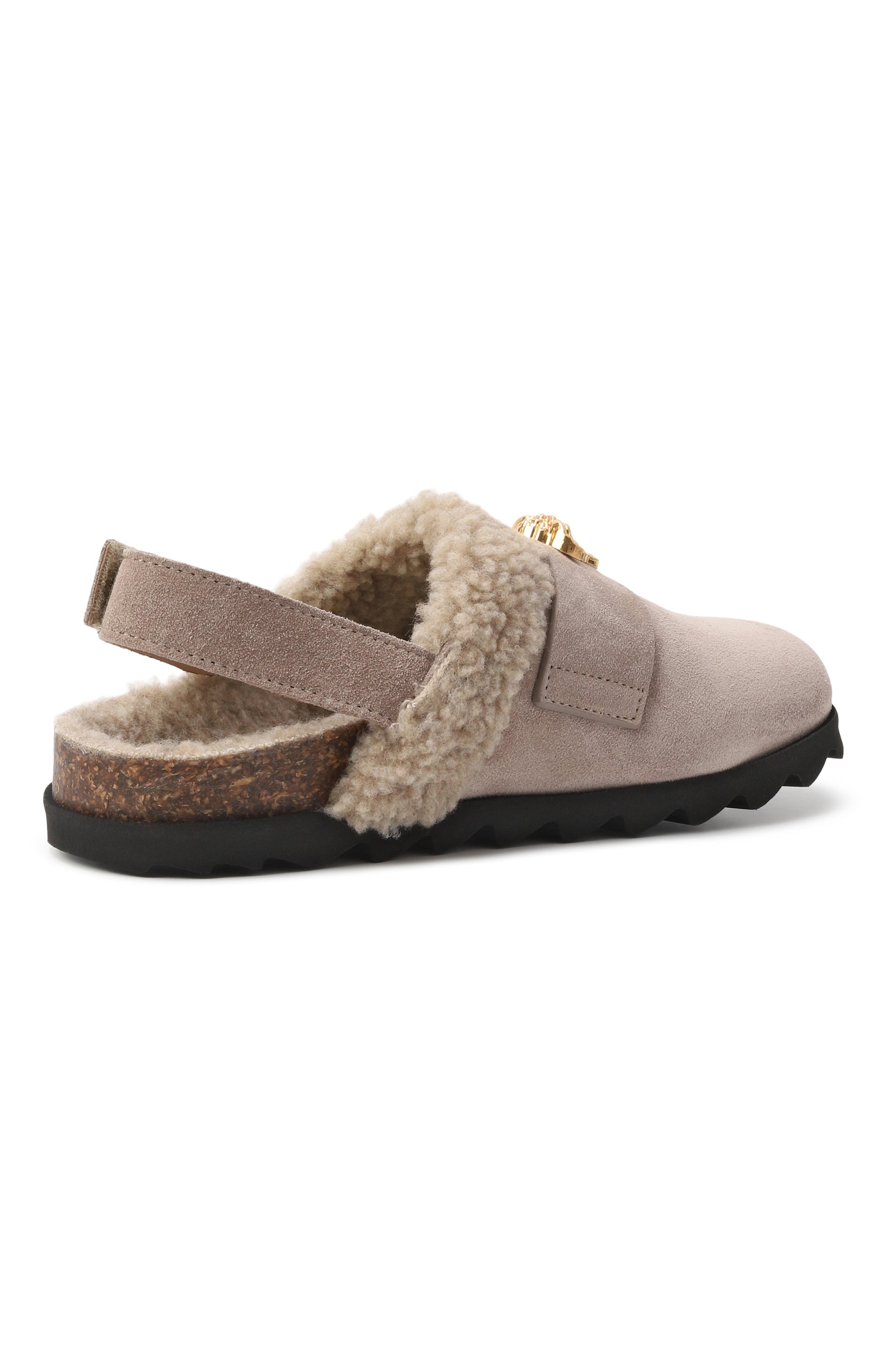 Замшевые сабо la medusa VERSACE, арт. 1018004/1A12780/34-40, фото 3