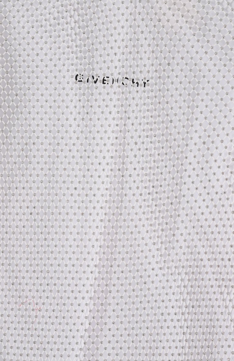 Детское платье GIVENCHY белого цвета, арт. H30792 | Фото 3 (Рукава: Короткие; Материал подклада: Хлопок; Девочки Кросс-КТ: Платье-одежда; Случай: Повседневный; Материал внешний: Синтетический материал; Автоматизация состава: Проставлено; Автом�атизация ТО: Проставлено; Ростовка одежда: 7 лет | 122 см, 9 лет | 134 см, 12 лет | 152 см, 13 - 15 лет | 158 см)