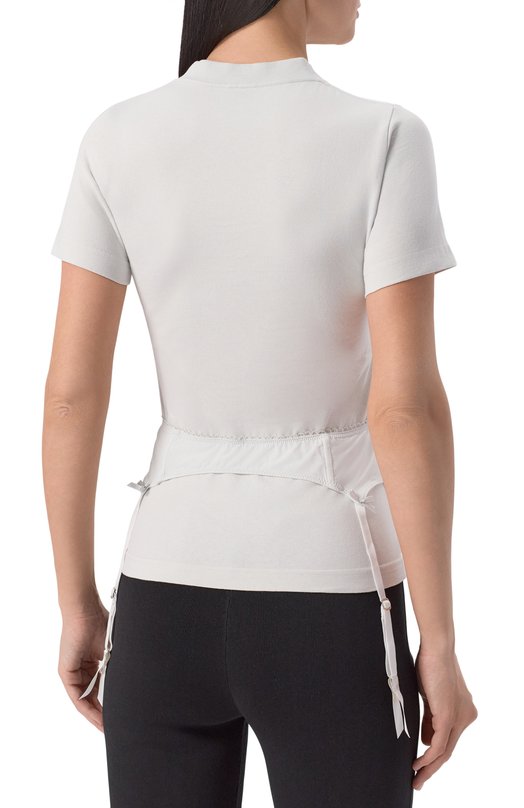 Хлопковая футболка Balenciaga 828869/TNVB2 Кремовый  828869/TNVB2 Фото 4