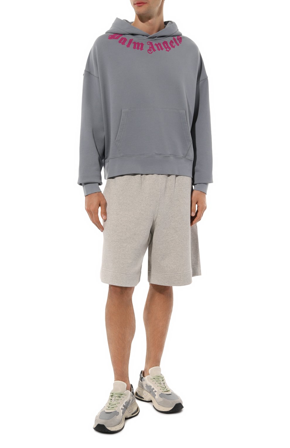 Хлопковое худи PALM ANGELS, арт. PMBB058F24FLE004, фото 2