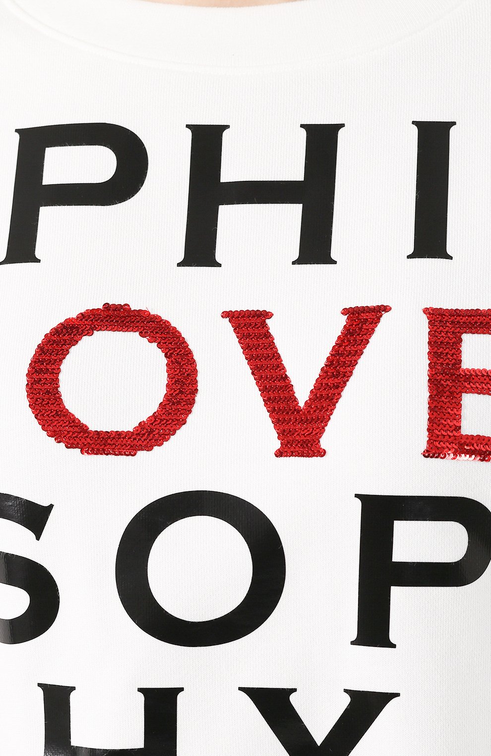 Хлопковый свитшот PHILOSOPHY DI LORENZO SERAFINI, арт. A1705/747, фото 5