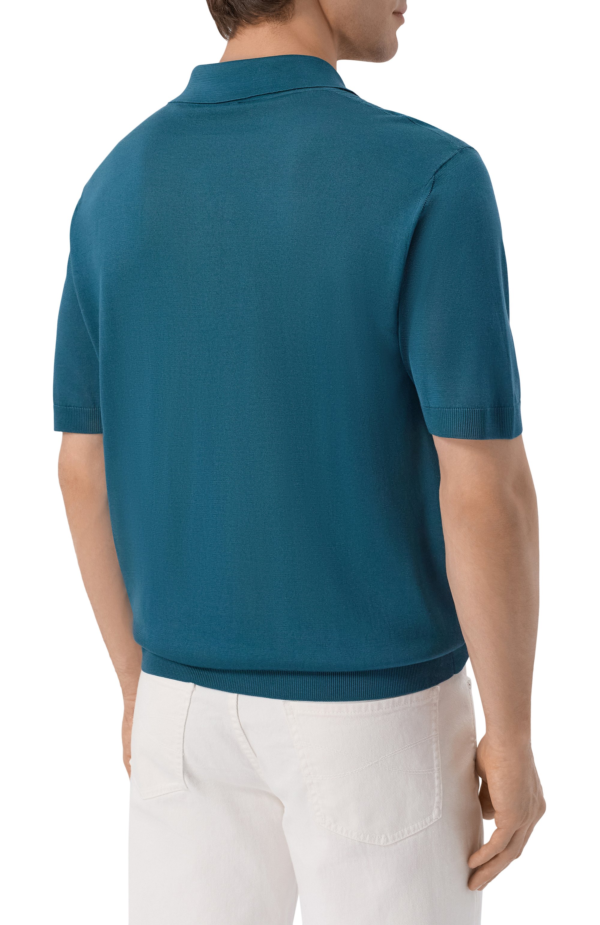 Шелковое поло KITON, арт. UMK0852, фото 4