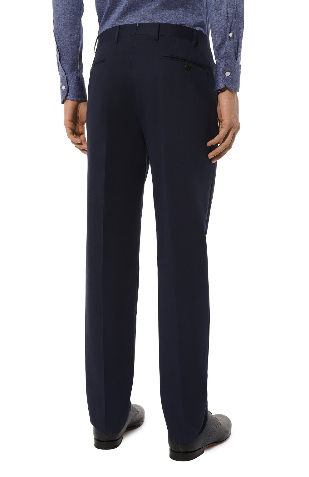 Брюки из хлопка и кашемира CORNELIANI, арт. 934B02-9314510, фото 4