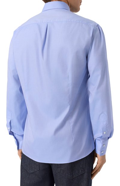 Хлопковая сорочка BRUNELLO CUCINELLI, арт. MBUC41716, фото 4