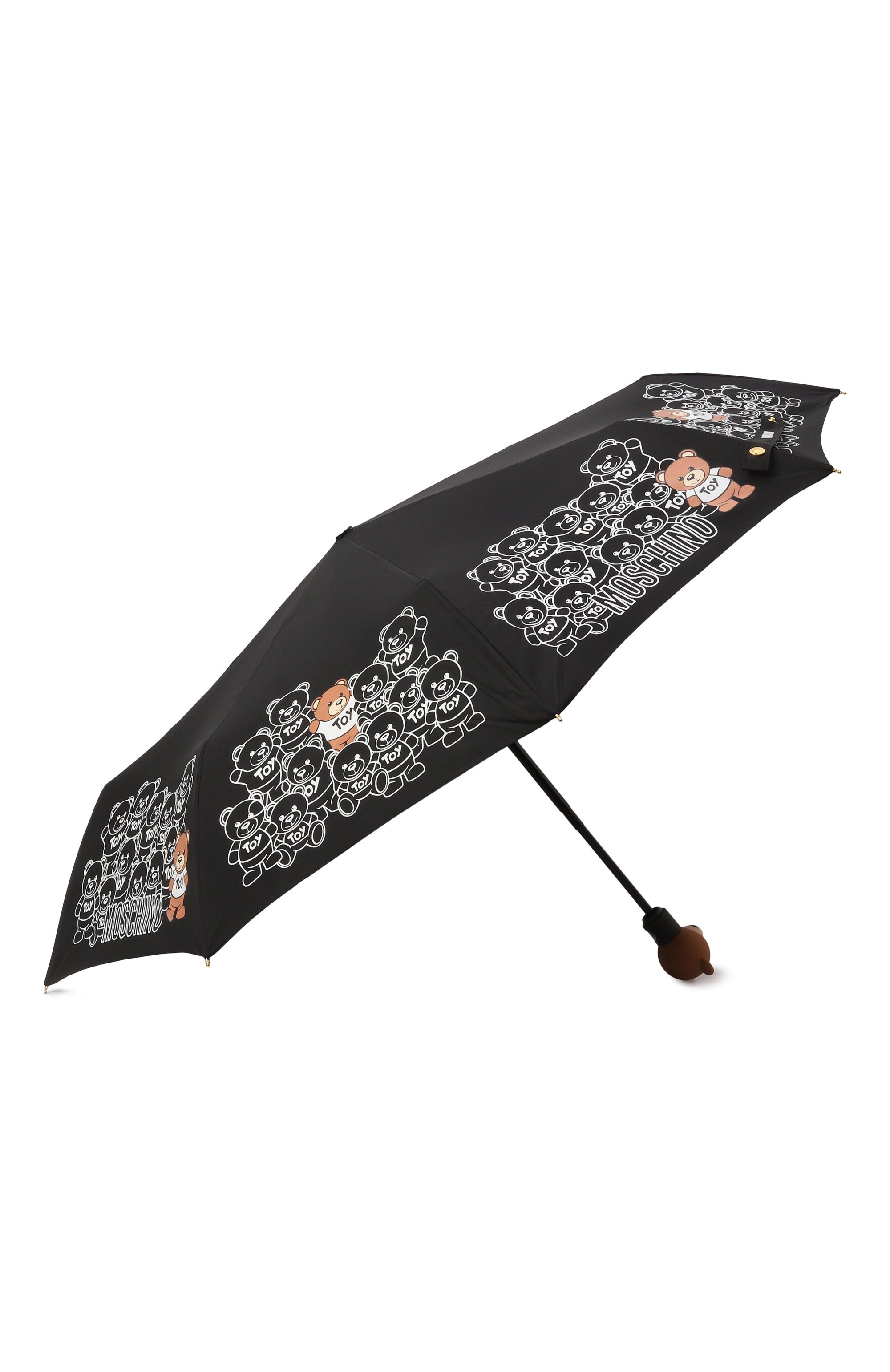 Складной зонт MOSCHINO черного цвета по цене 12500 руб., арт. 8422 0PENCL0SE, фото 2 Складной зонт MOSCHINO, арт. 8422 0PENCL0SE, фото 2