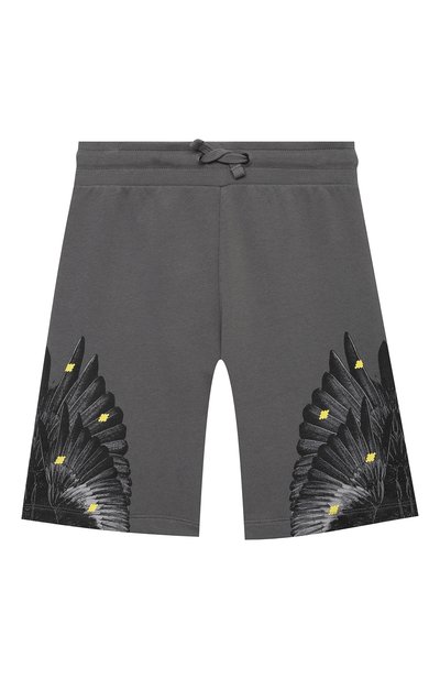 Хлопковые шорты MARCELO BURLON KIDS OF MILAN, арт. 21E/B/MB/3207/0020/2-6Y, фото 1