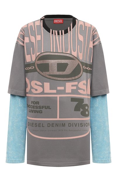 Хлопковый лонгслив DIESEL, арт. A12828/0THAH, фото 1