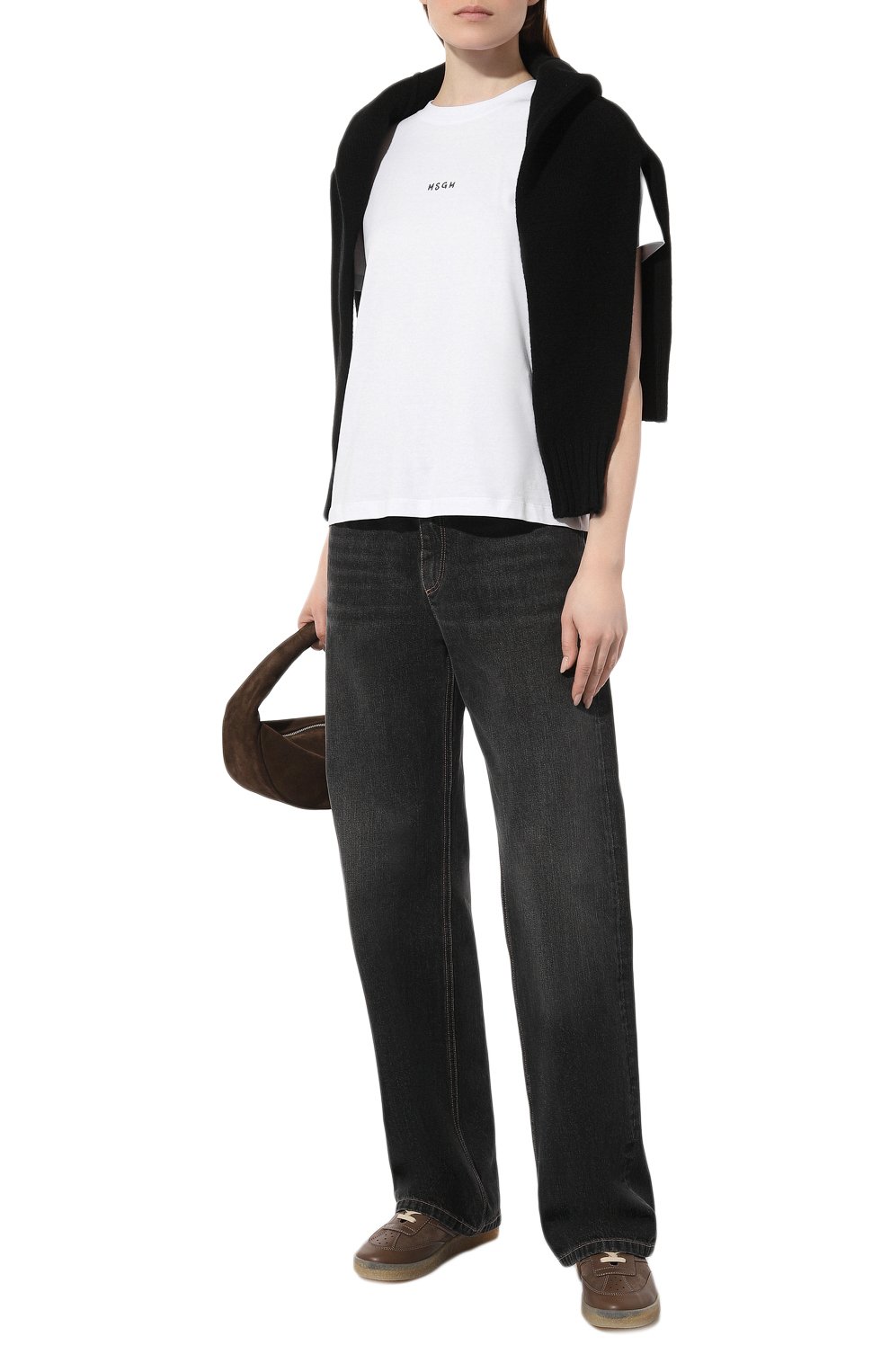 Хлопковая футболка MSGM, арт. 3641MDM550/247002, фото 2