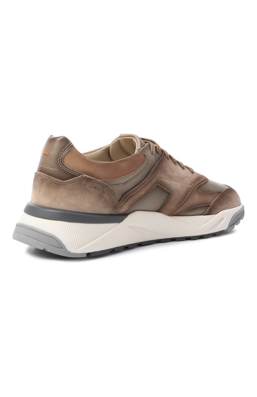 Кожаные кроссовки Innova Santoni MBIG22112BGRTSBB Бежевый  MBIG22112BGRTSBB Фото 4
