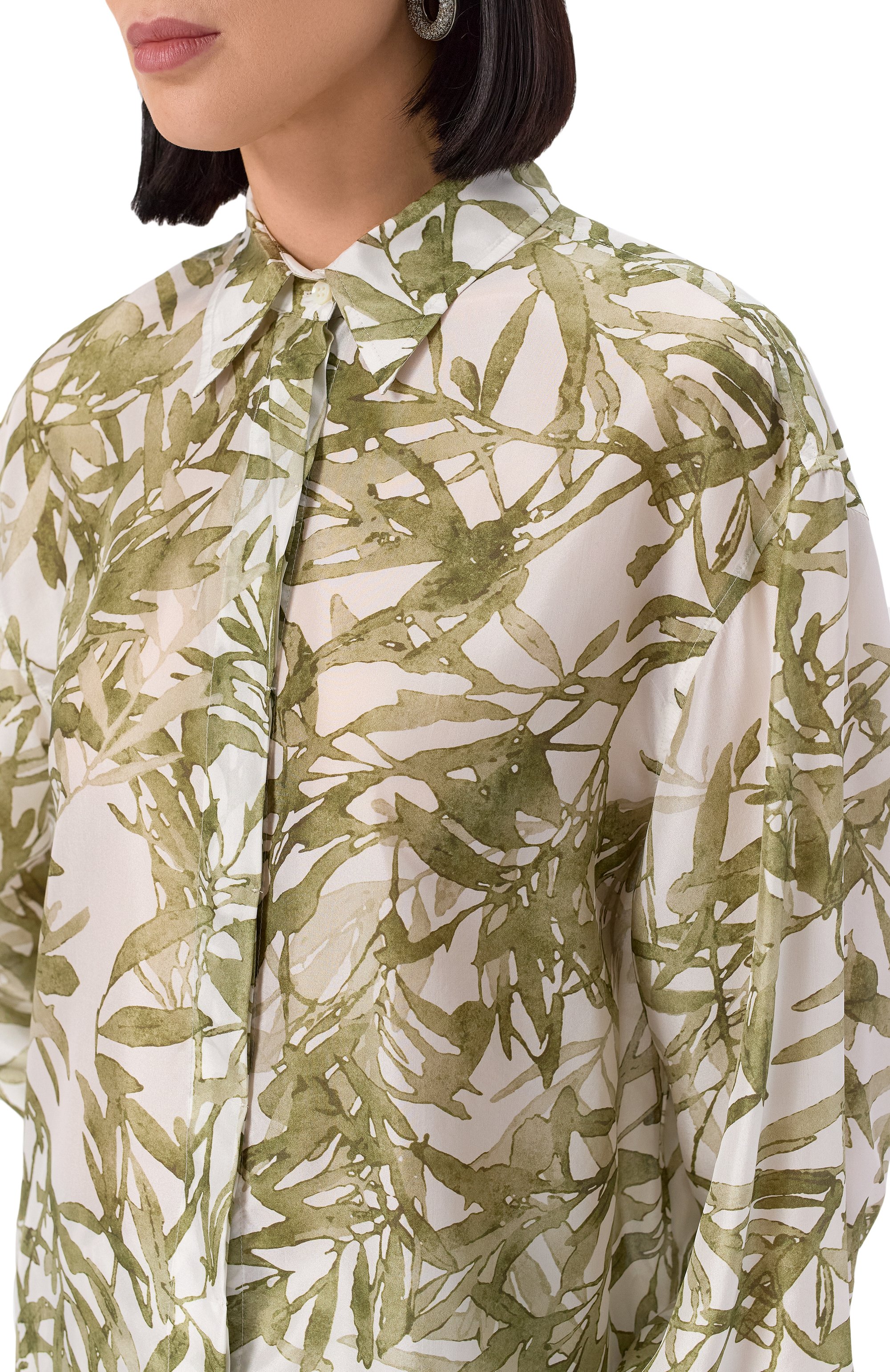 Шелковая рубашка BRUNELLO CUCINELLI, арт. MQ999NL486, фото 5