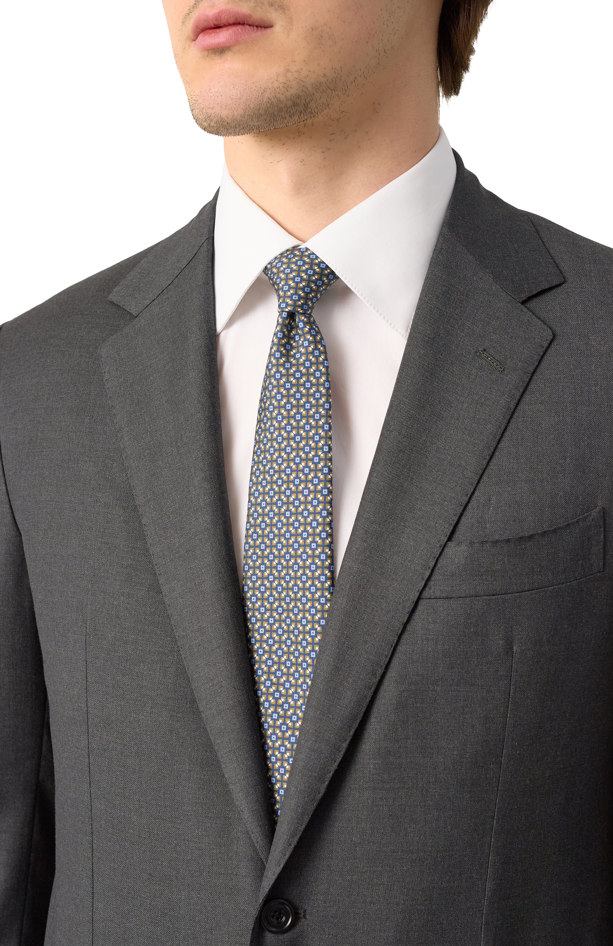 Шелковый галстук CANALI, арт. 18/HS04263, фото 2