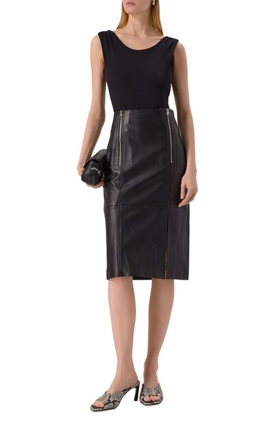 Кожаная юбка HUGO, арт. 50542308, фото 2