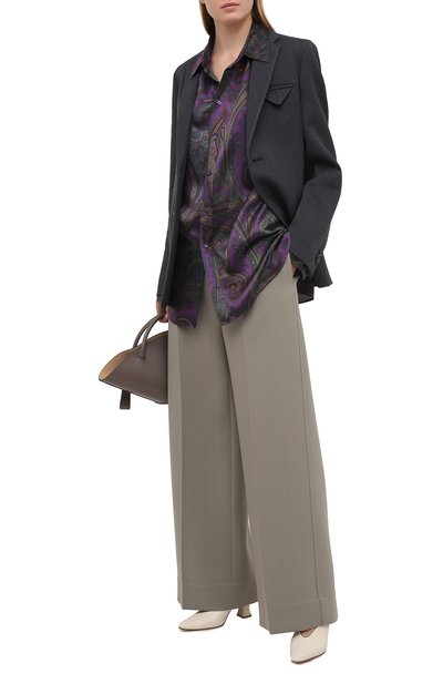 Шелковая рубашка RALPH LAUREN фиолетового цвета по цене 237000 руб., арт. 293835443, фото 2 Шелковая рубашка RALPH LAUREN, арт. 293835443, фото 2