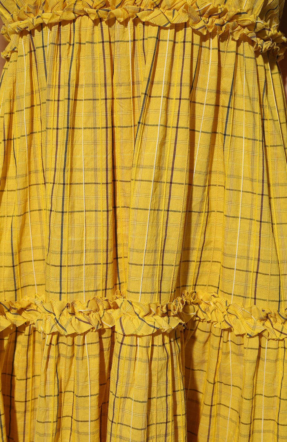 Хлопковое платье LOOM BY RODINA желтого цвета по цене 36300 руб., арт. LBR/SS-DRKH22, фото 4 Хлопковое платье LOOM BY RODINA, арт. LBR/SS-DRKH22, фото 4