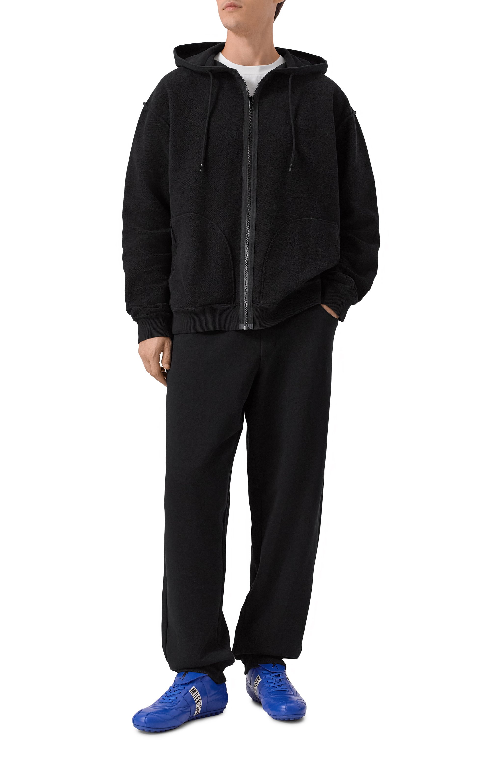 Кожаные кроссовки гоша рубчинский х bikkembergs ГОША РУБЧИНСКИЙ, арт. GRBKKMAN03BL, фото 2