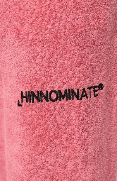 Хлопковые джоггеры HINNOMINATE розового цвета по цене 10600 руб., арт. HDS3/HNW768, фото 5 Хлопковые джоггеры HINNOMINATE, арт. HDS3/HNW768, фото 5