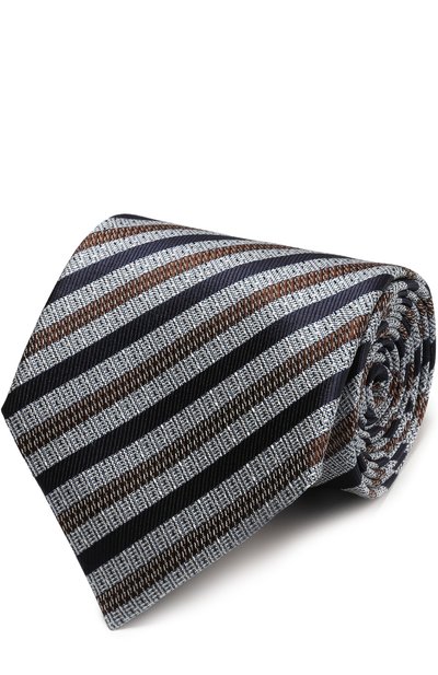 Мужской шелковый галстук с узором ZEGNA, арт. Z9E551XW