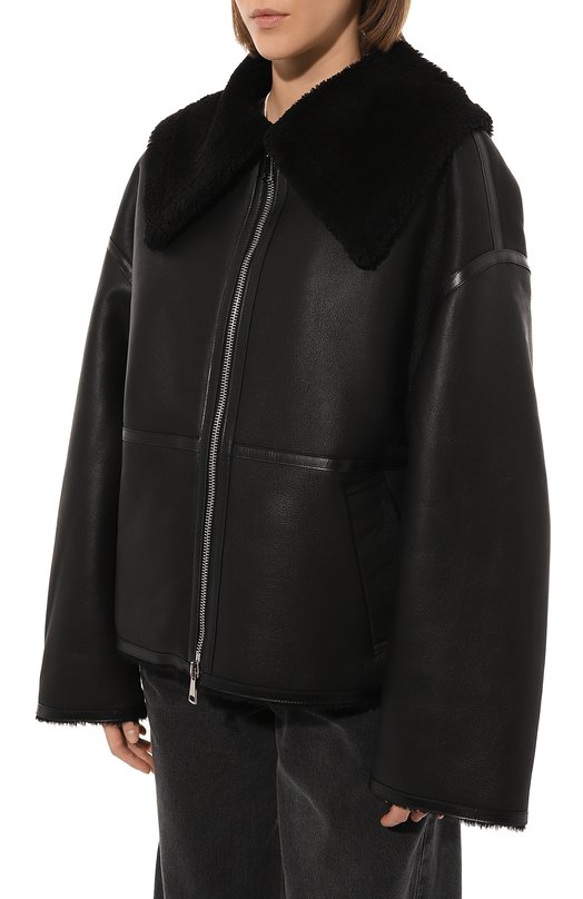 Дубленка из овчины GOEN.J Чёрный, фото 3