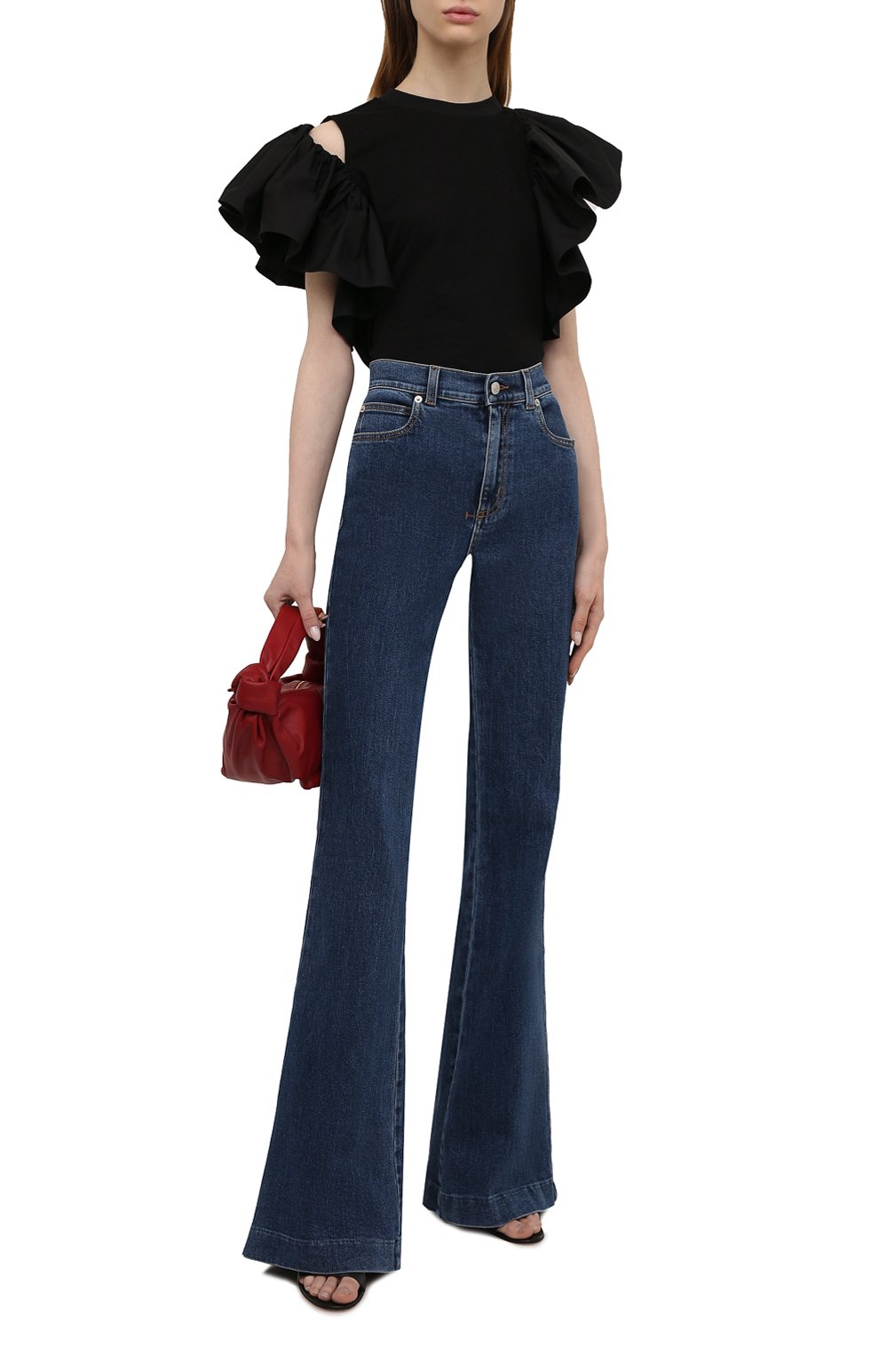 Джинсы ALEXANDER MCQUEEN синего цвета по цене 78100 руб., арт. 687448/QMABQ, фото 2 Джинсы ALEXANDER MCQUEEN, арт. 687448/QMABQ, фото 2
