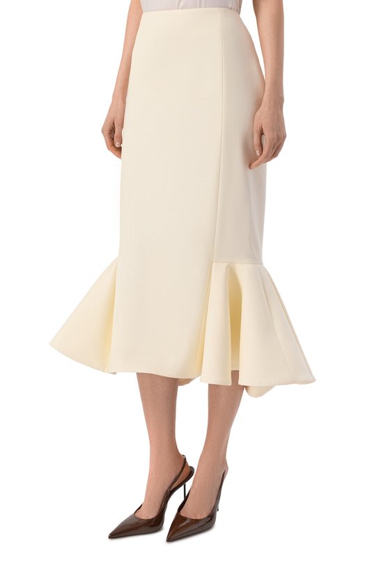 Шерстяная юбка Shervarli SK-25-0019 Кремовый  SK-25-0019 Фото 3