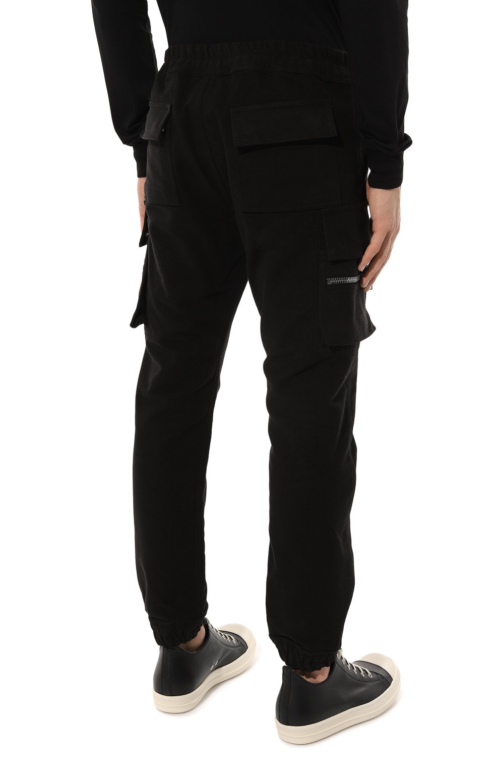 Хлопковые джоггеры RICK OWENS, арт. RU02C7396/TB, фото 4