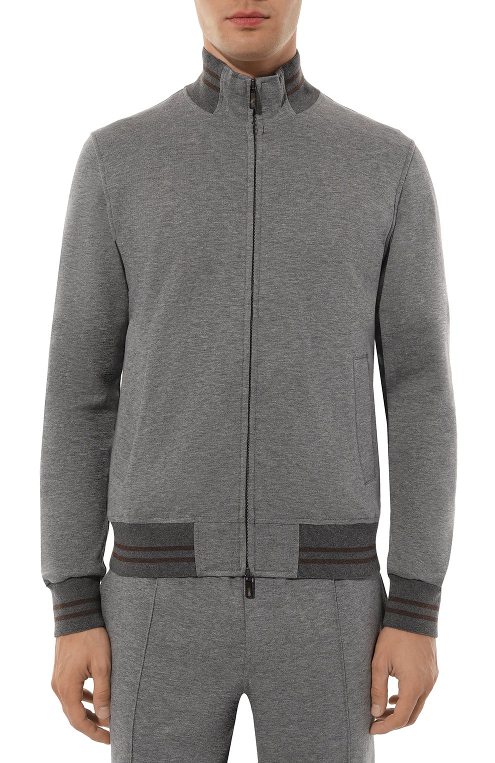 Толстовка из хлопка и кашемира CAPOBIANCO, арт. 17M457.LB00., фото 3