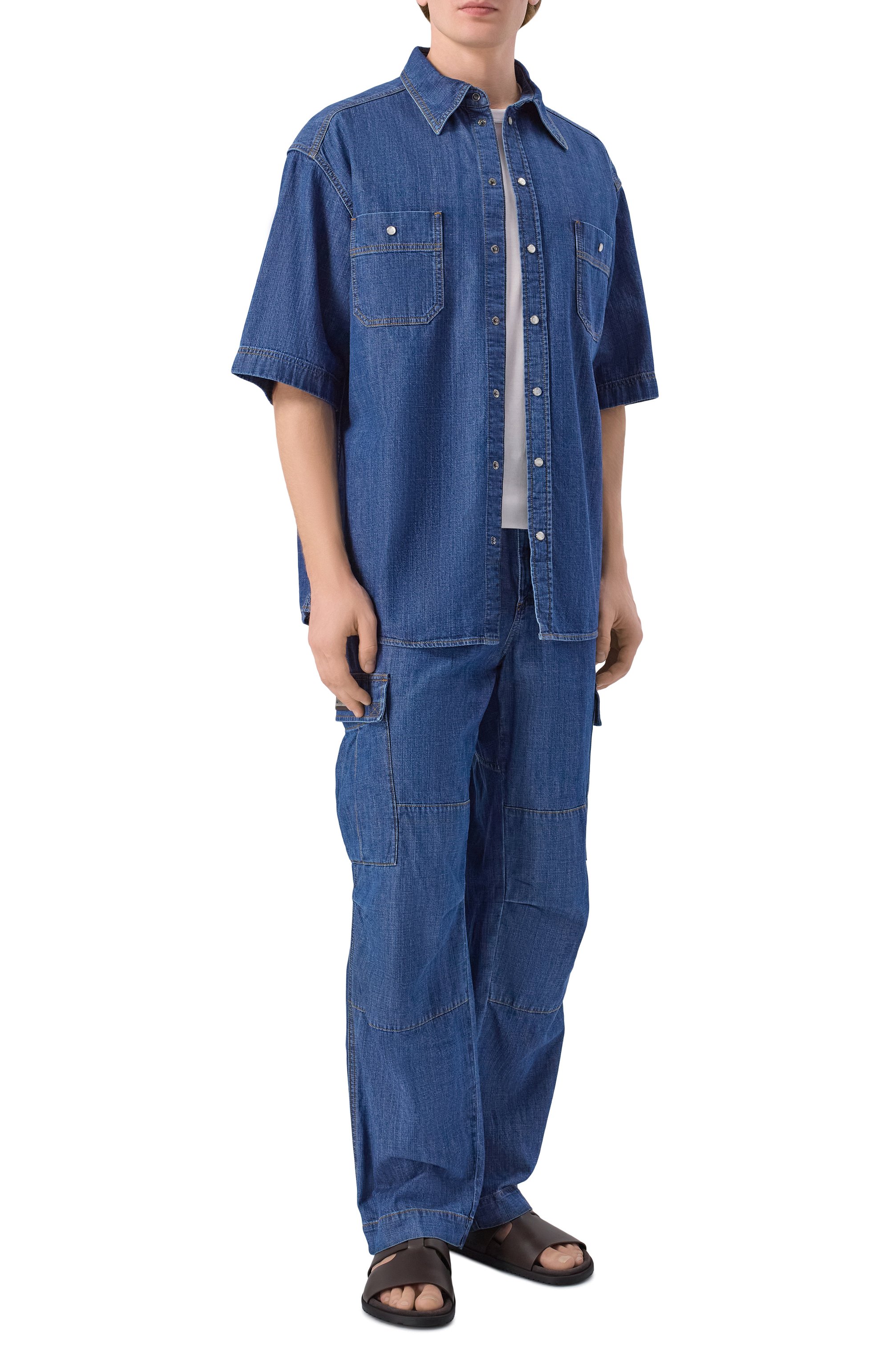 Кожаные шлепанцы DOLCE & GABBANA, арт. A80570/A0118, фото 2