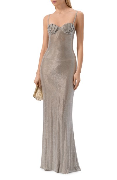 Платье с отделкой стразами GIUSEPPE DI MORABITO, арт. 06PSDR515FC 16316, фото 2