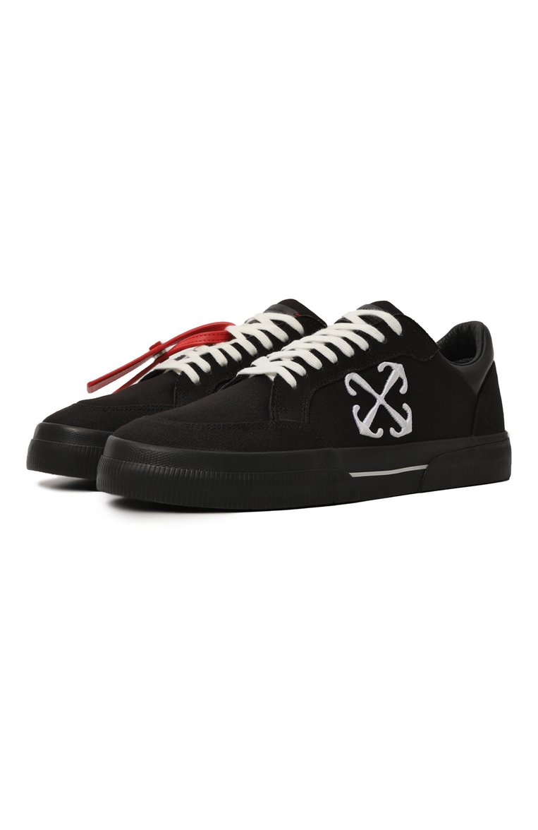 Текстильные кеды new low vulcanized OFF-WHITE, арт. 0MIA293S24FAB001, фото 1