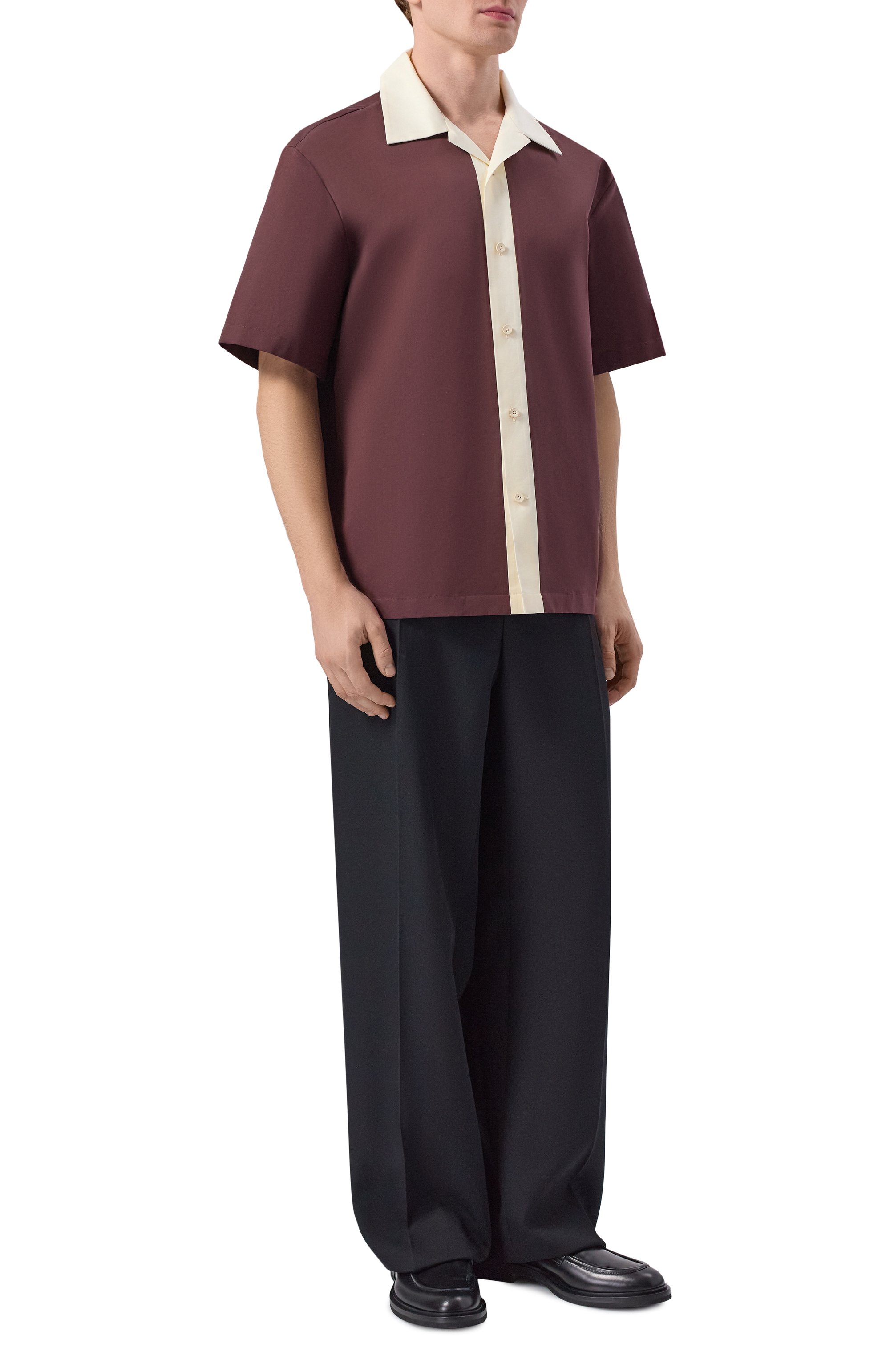 Рубашка из хлопка и шелка JIL SANDER, арт. J22DL0340/J45266, фото 2