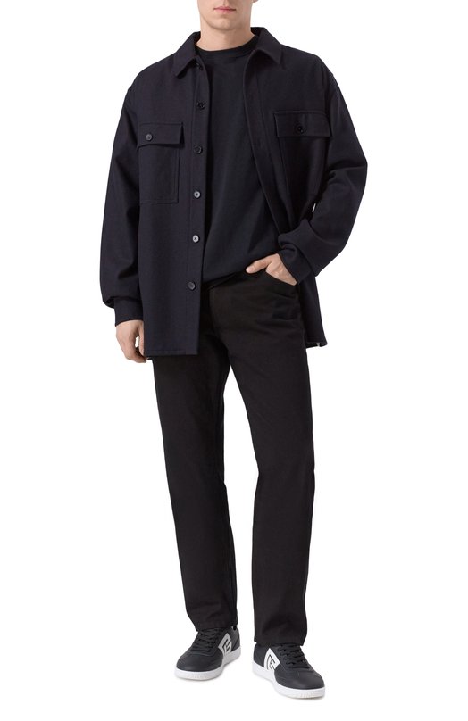 Хлопковая футболка Balmain FH0EG000/GF30 Чёрный  FH0EG000/GF30 Фото 2