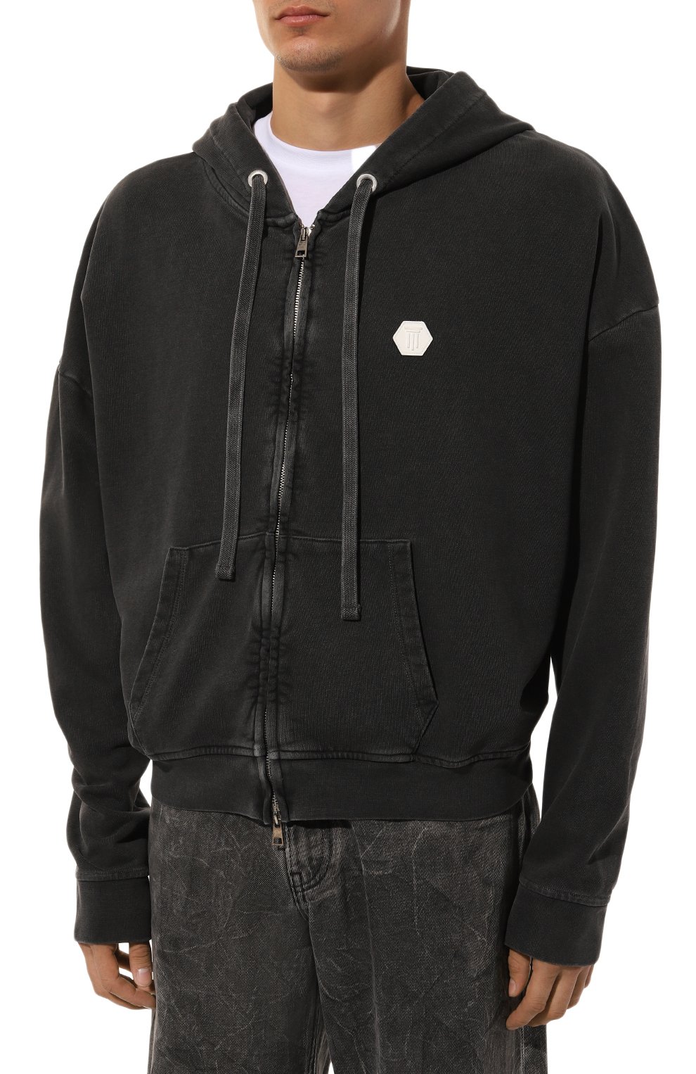 Хлопковая толстовка DIEGO VENTURINO, арт. D3W4DVFLZBASIC-3, фото 3